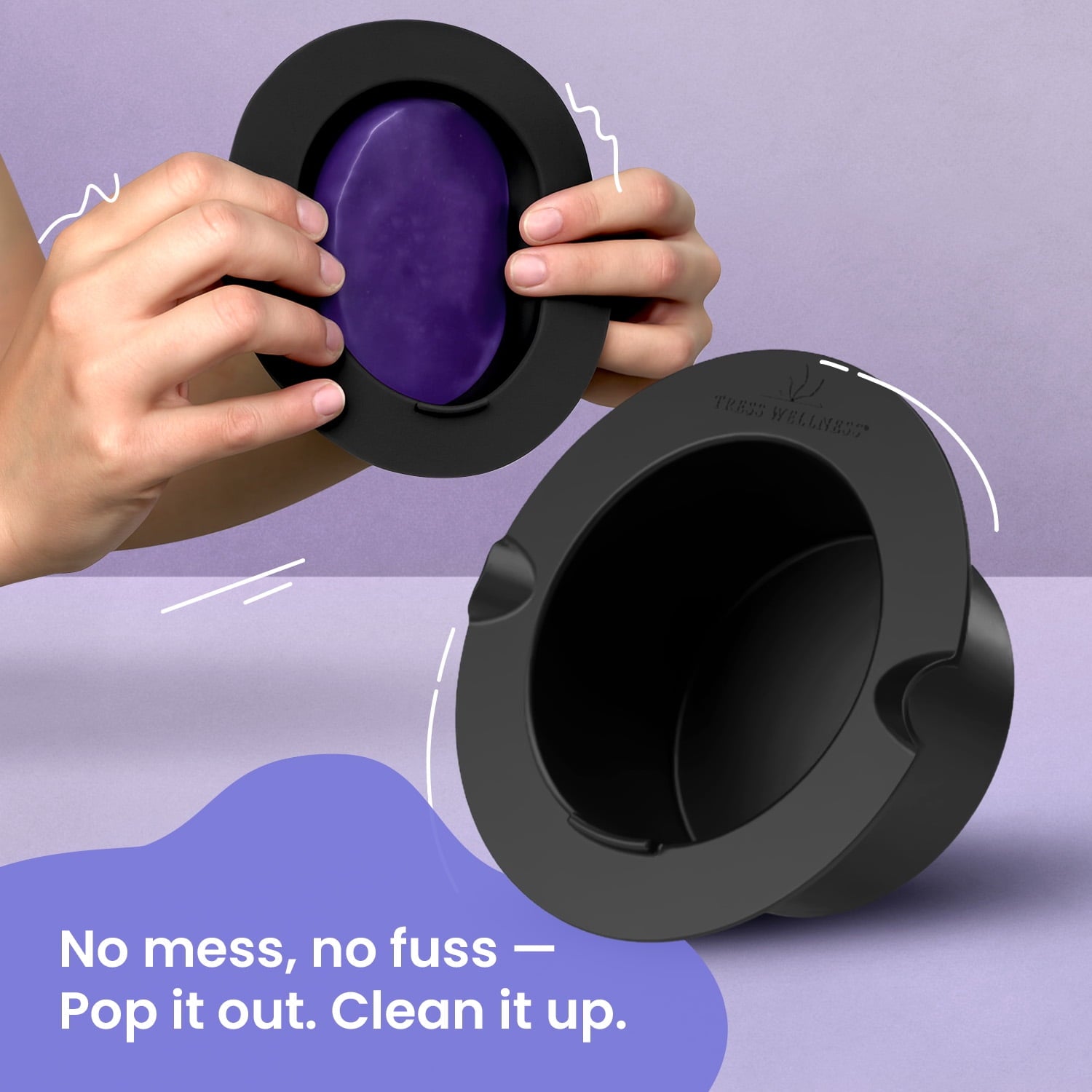 Black Waxing Kit At-Home Hair Removal with Silicone Bowl Salon-Quality Hard Wax for Men & Women