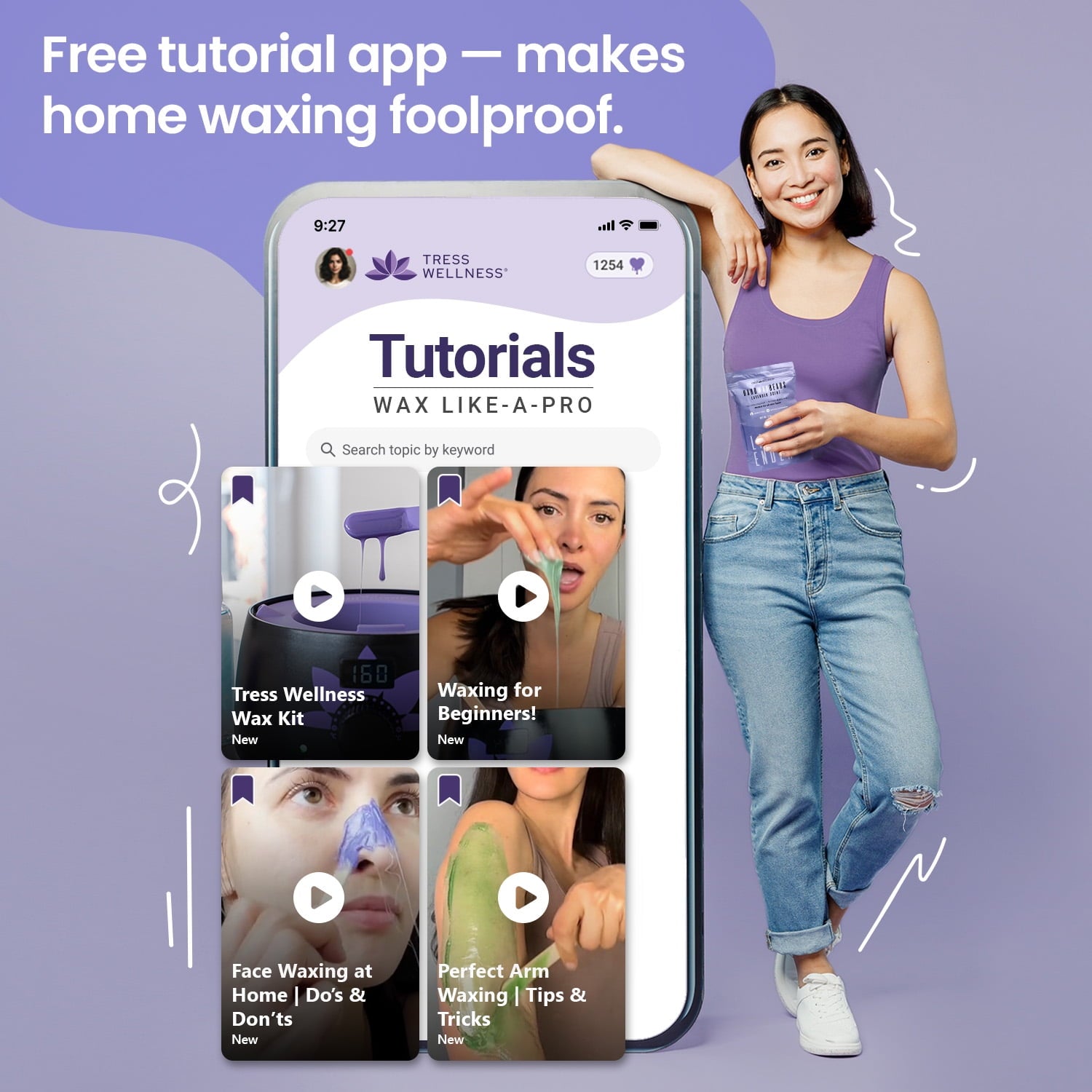 Black Waxing Kit At-Home Hair Removal with Silicone Bowl Salon-Quality Hard Wax for Men & Women