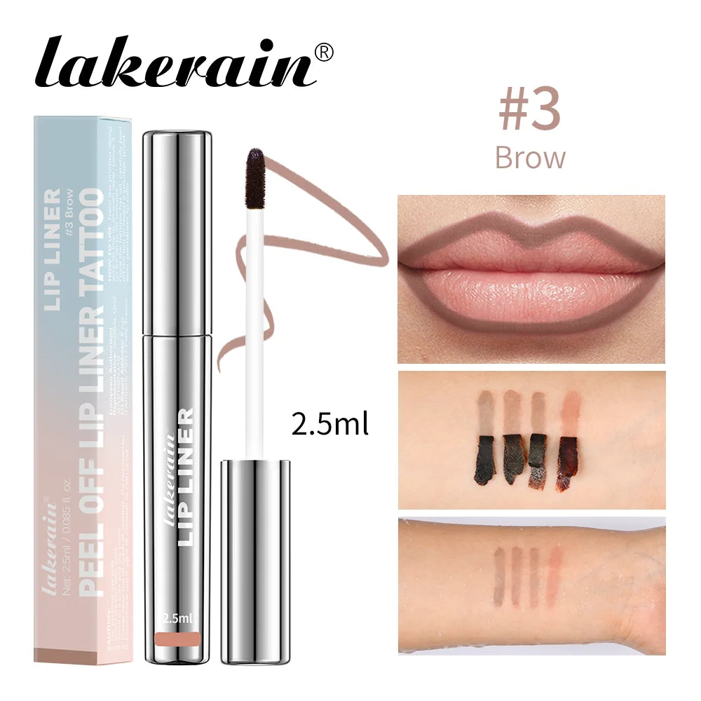 4PCS Lip Liner Tattoo · Matte Peel Off · Long-Lasting Lip Stain · Waterproof & Transfer-Proof