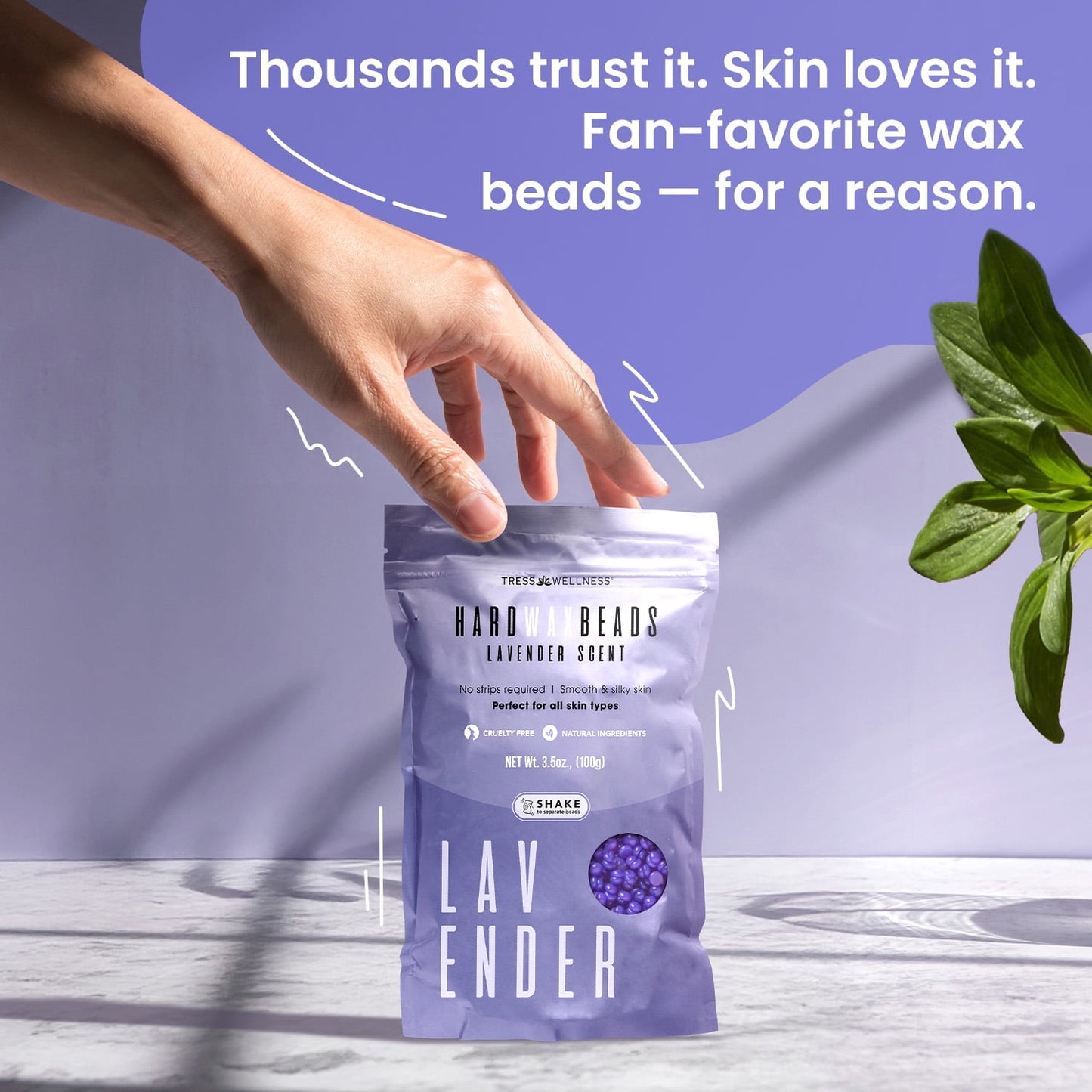 Black Waxing Kit At-Home Hair Removal with Silicone Bowl Salon-Quality Hard Wax for Men & Women