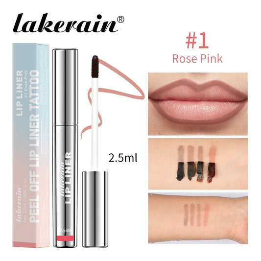 4PCS Lip Liner Tattoo · Matte Peel Off · Long-Lasting Lip Stain · Waterproof & Transfer-Proof