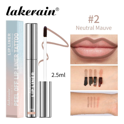 4PCS Lip Liner Tattoo · Matte Peel Off · Long-Lasting Lip Stain · Waterproof & Transfer-Proof